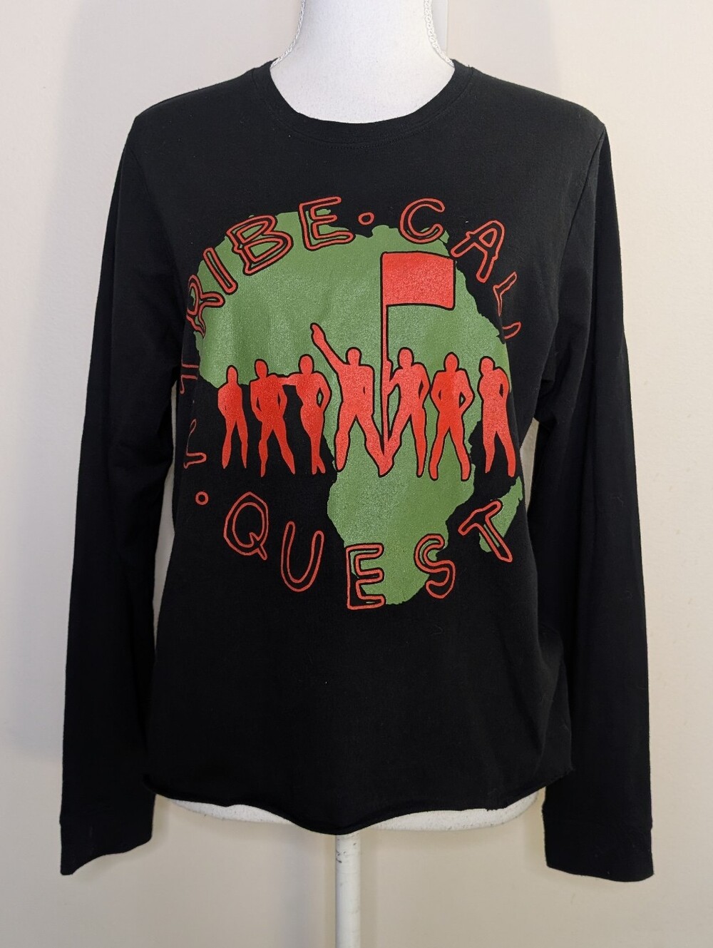A Tribe Called Quest Anvil Black Terry Sweatshirt Africa Print